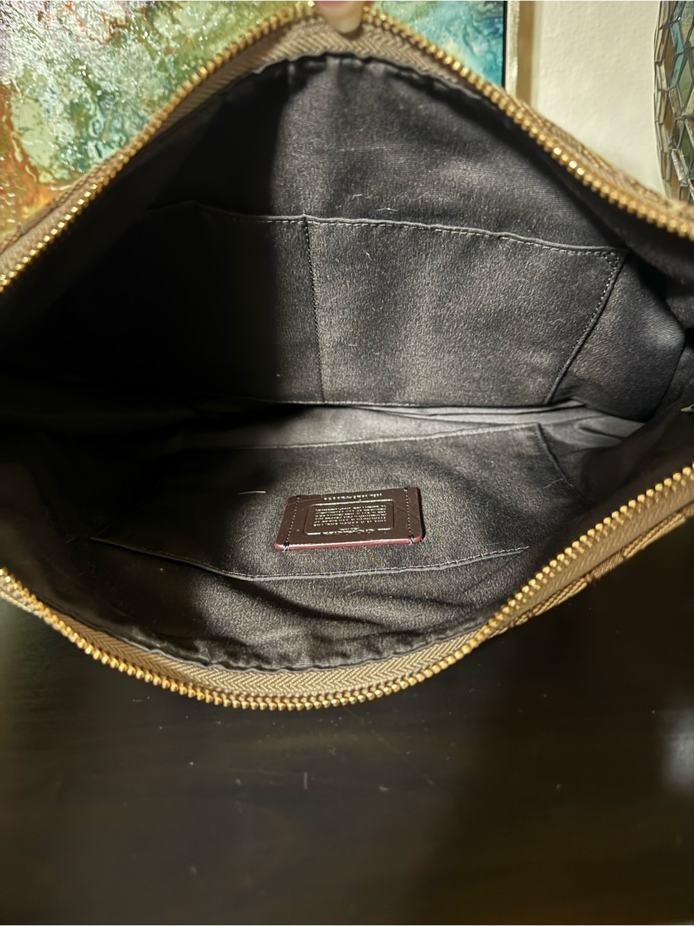 Coach Tan and Brown Hobo Bag - Picture 10 of 13
